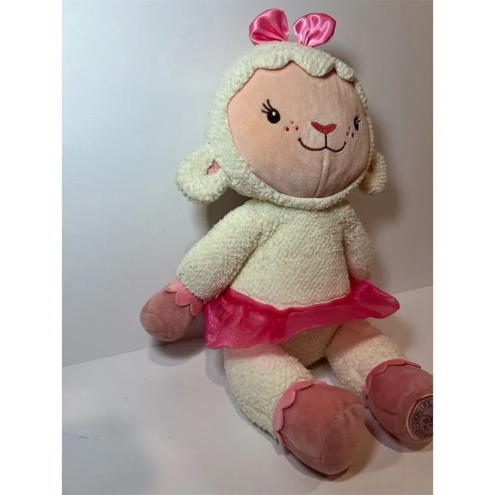 Disney Cream and Pink Lambie Ballerina Plush Toy